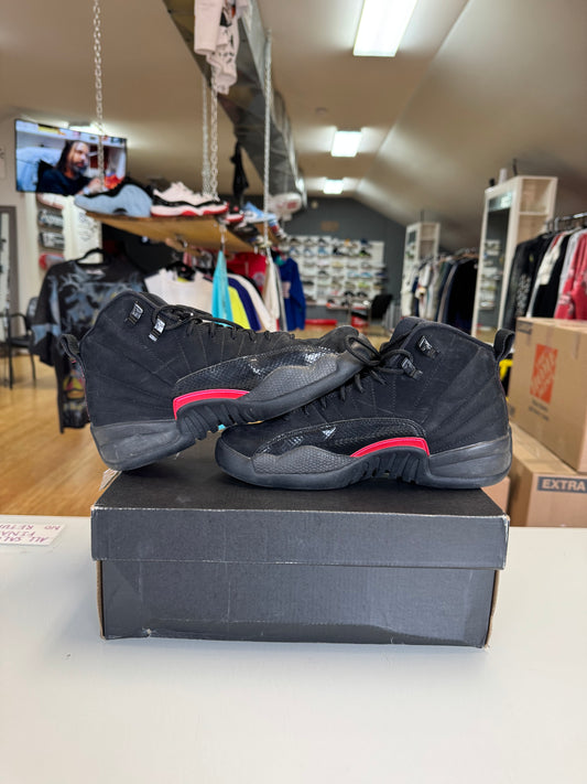 Jordan 12 black rush pink