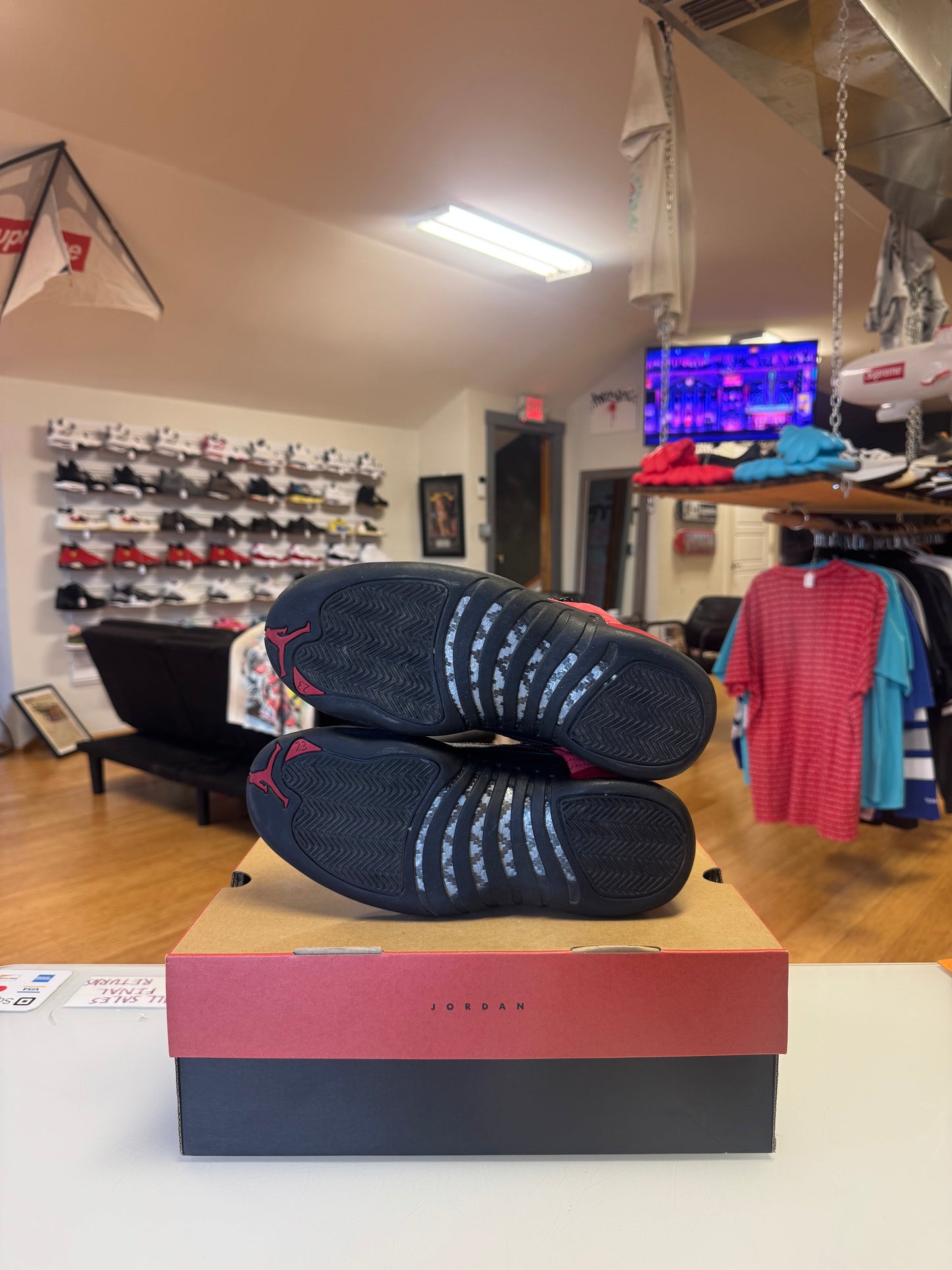Jordan 12 Reverse Flu