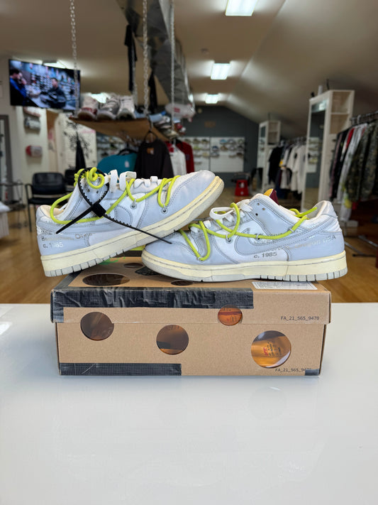 Nike off white dunk lot 8