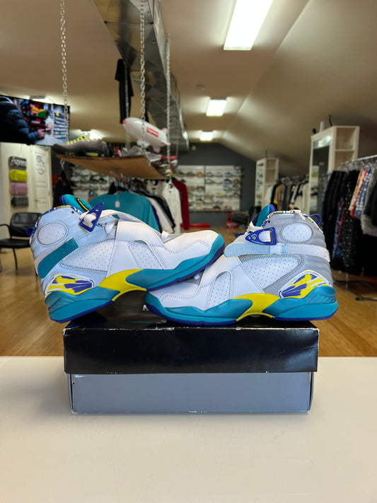 Jordan 8 White Aqua