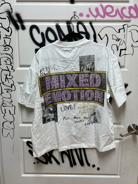 Mixed Emotions Lost Identity Rhinestone Tee