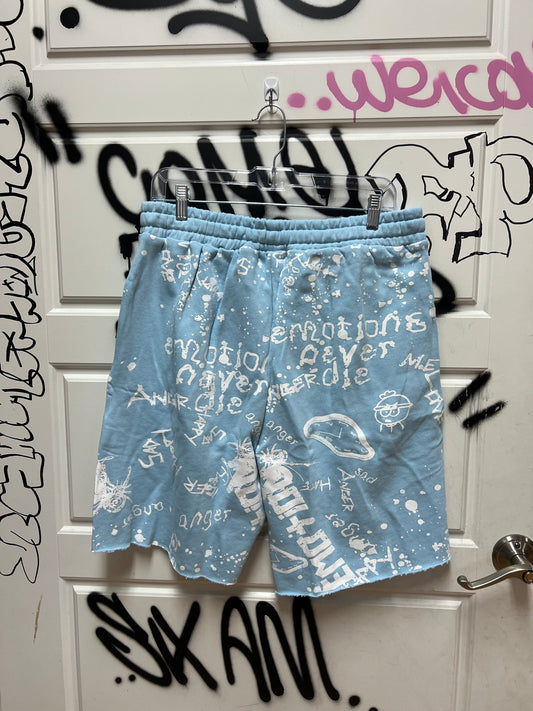 Mixed Emotions Shorts Graffiti
