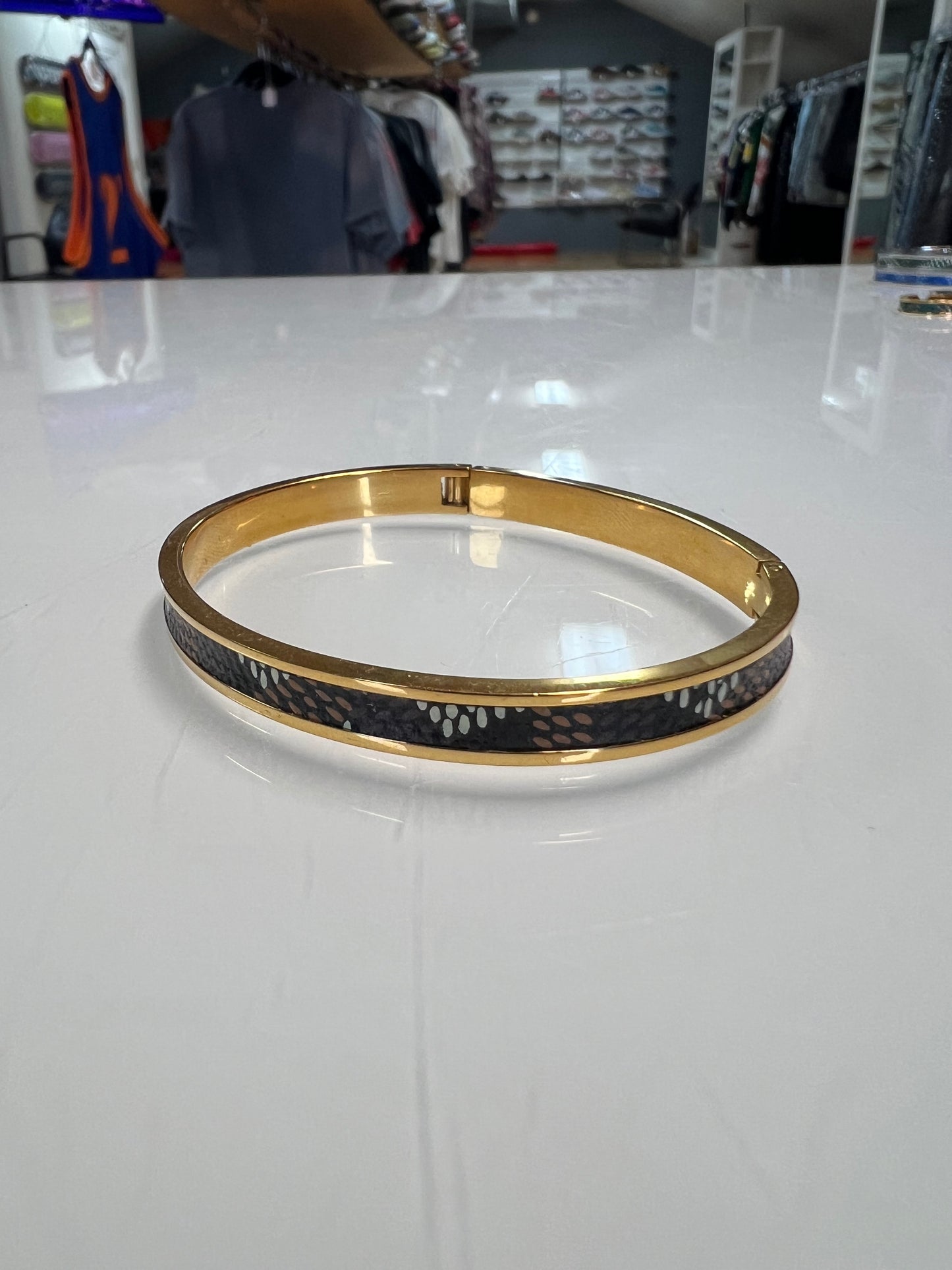 Goyard gold black bracelet