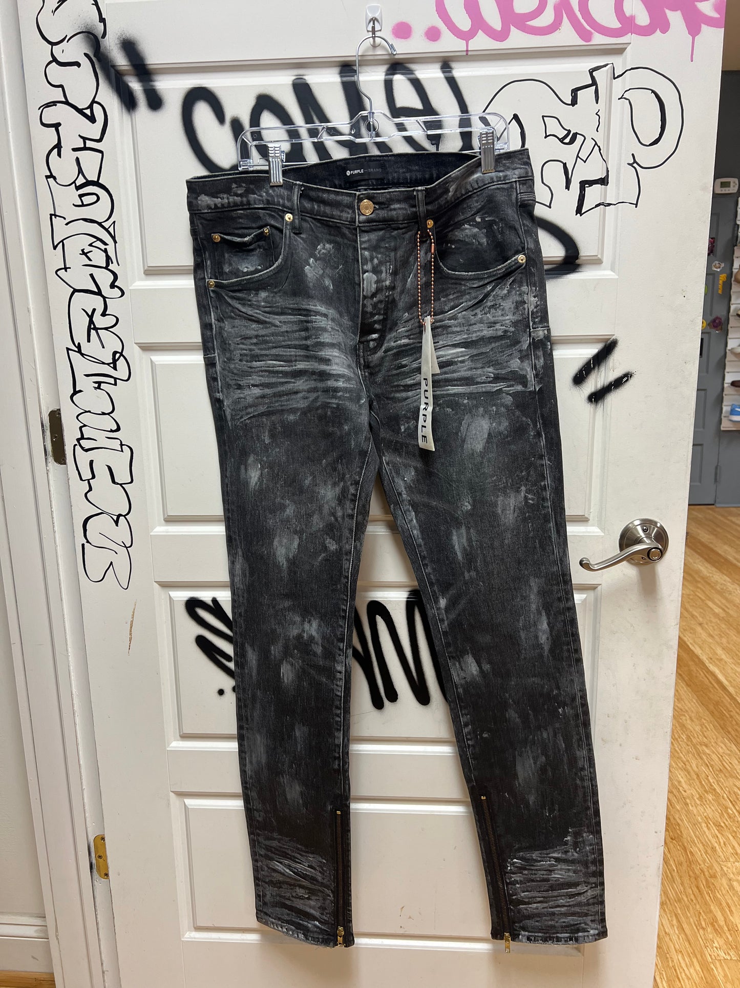 Purple Jeans Wax Paint