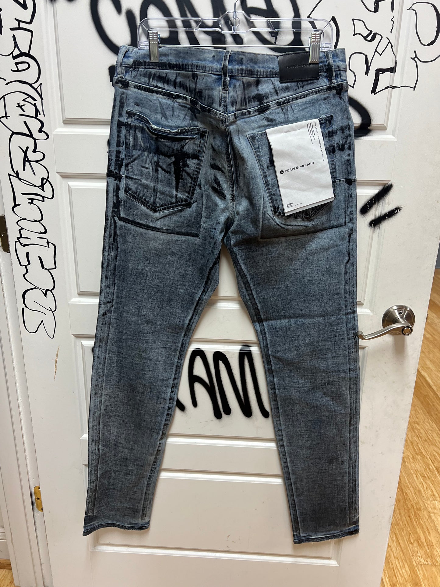 Purple Jeans Wax Paint