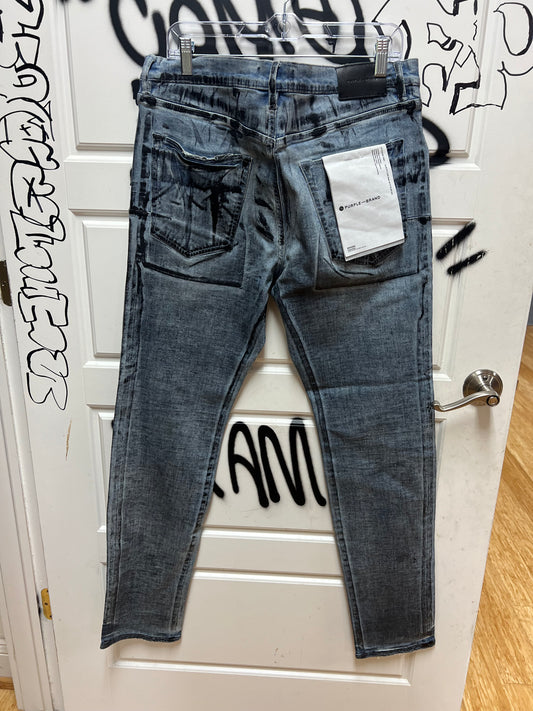 Purple Jeans Wax Paint