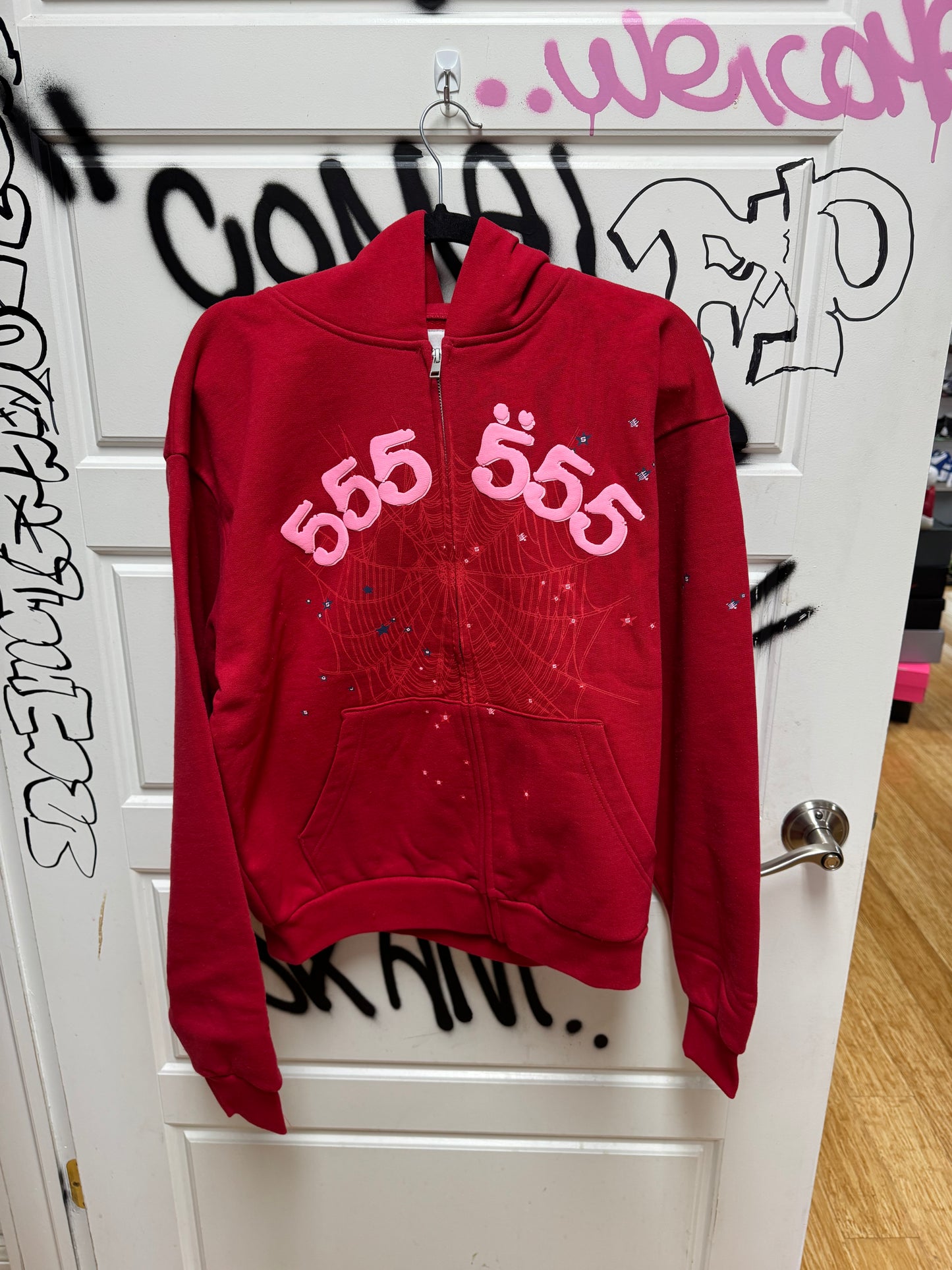 Sp5der angel number zip up