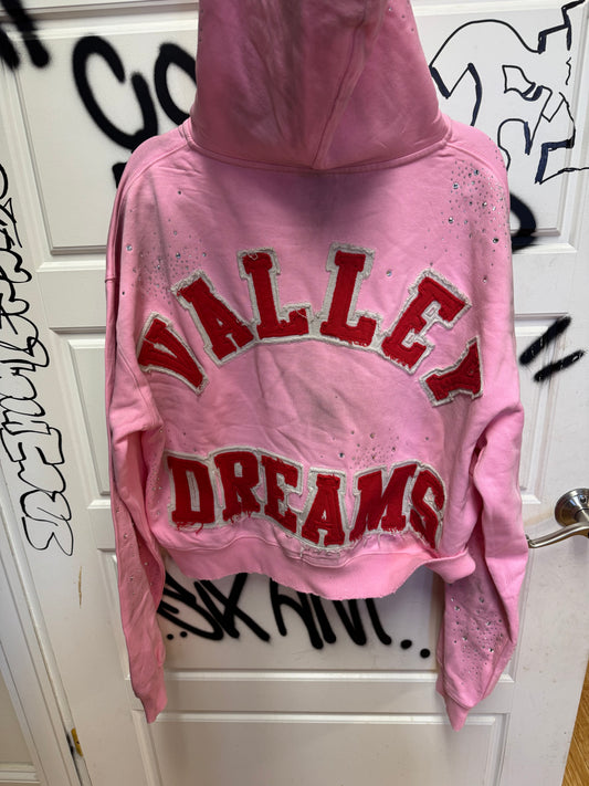 Vale Dreams Rhinestone Zip Up Hoodie