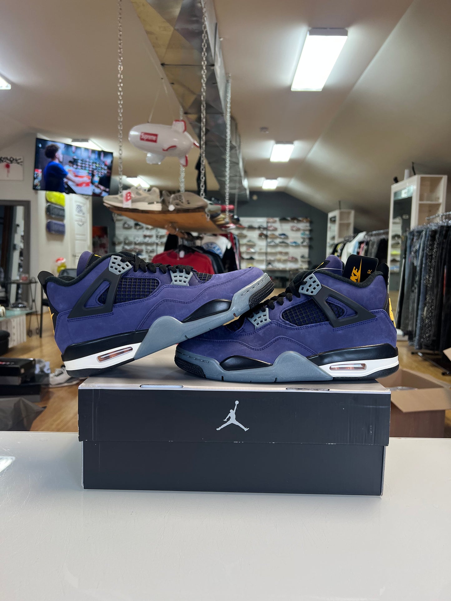 Jordan 4 Lakers Imperial Purple