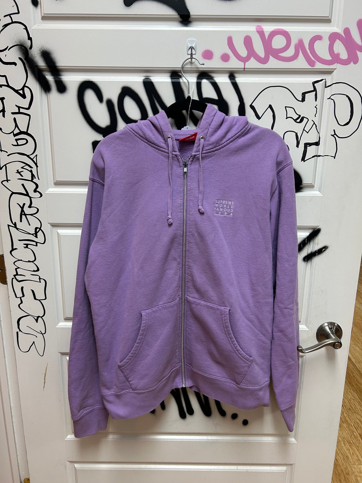 Supreme World Famous Zip Up Hoodie
