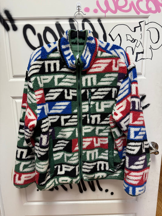 Supreme all over print zip up