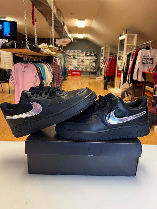 Air Force 1 Black Replaceable Swoosh