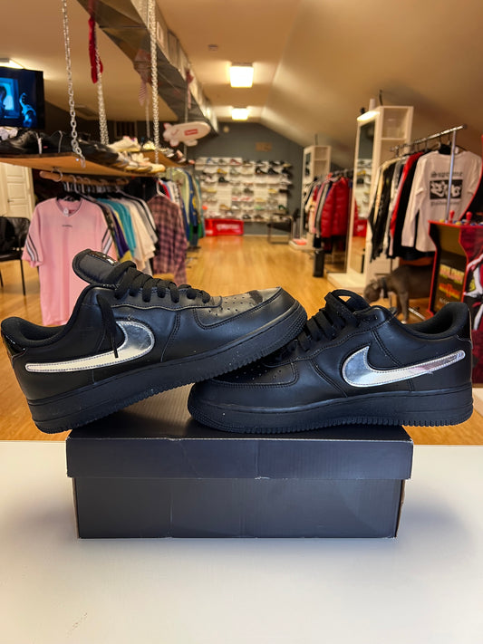 Air Force 1 Black Replaceable Swoosh