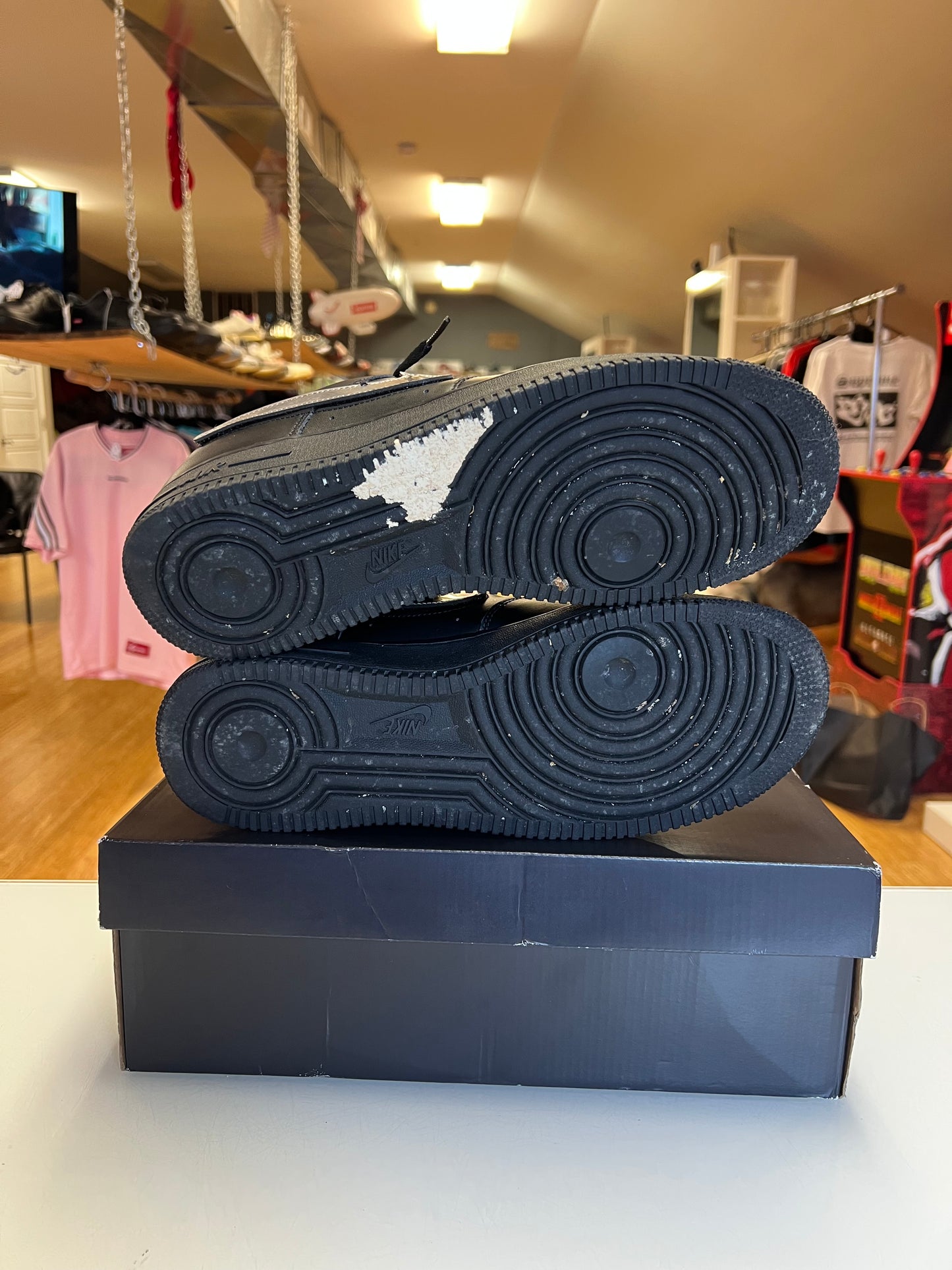 Air Force 1 Black Replaceable Swoosh