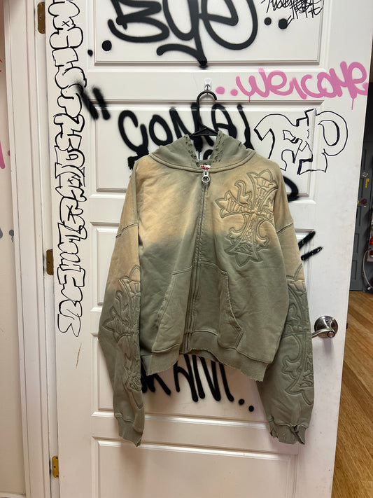 Vale Zip Up Hoodie Cross