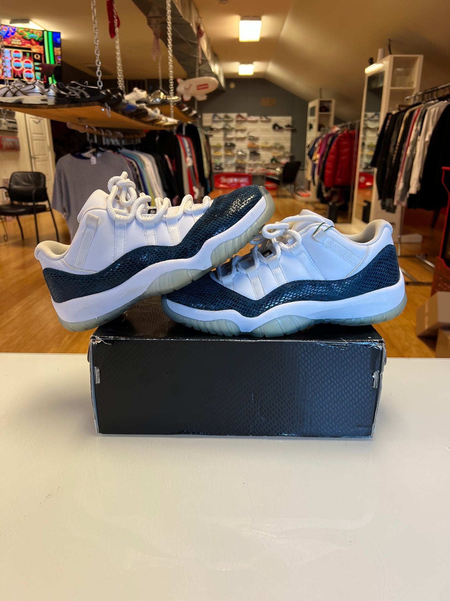 Jordan 11 Navy Snake