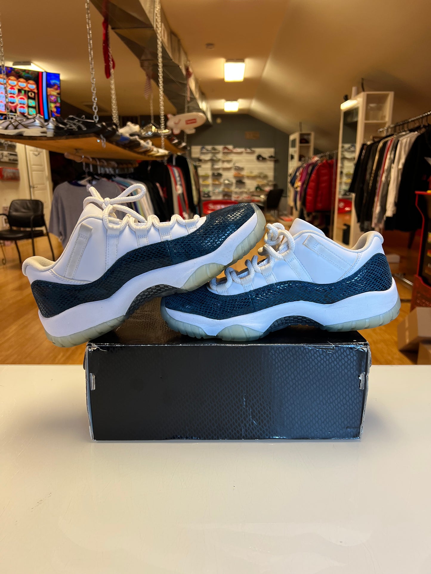 Jordan 11 Navy Snake