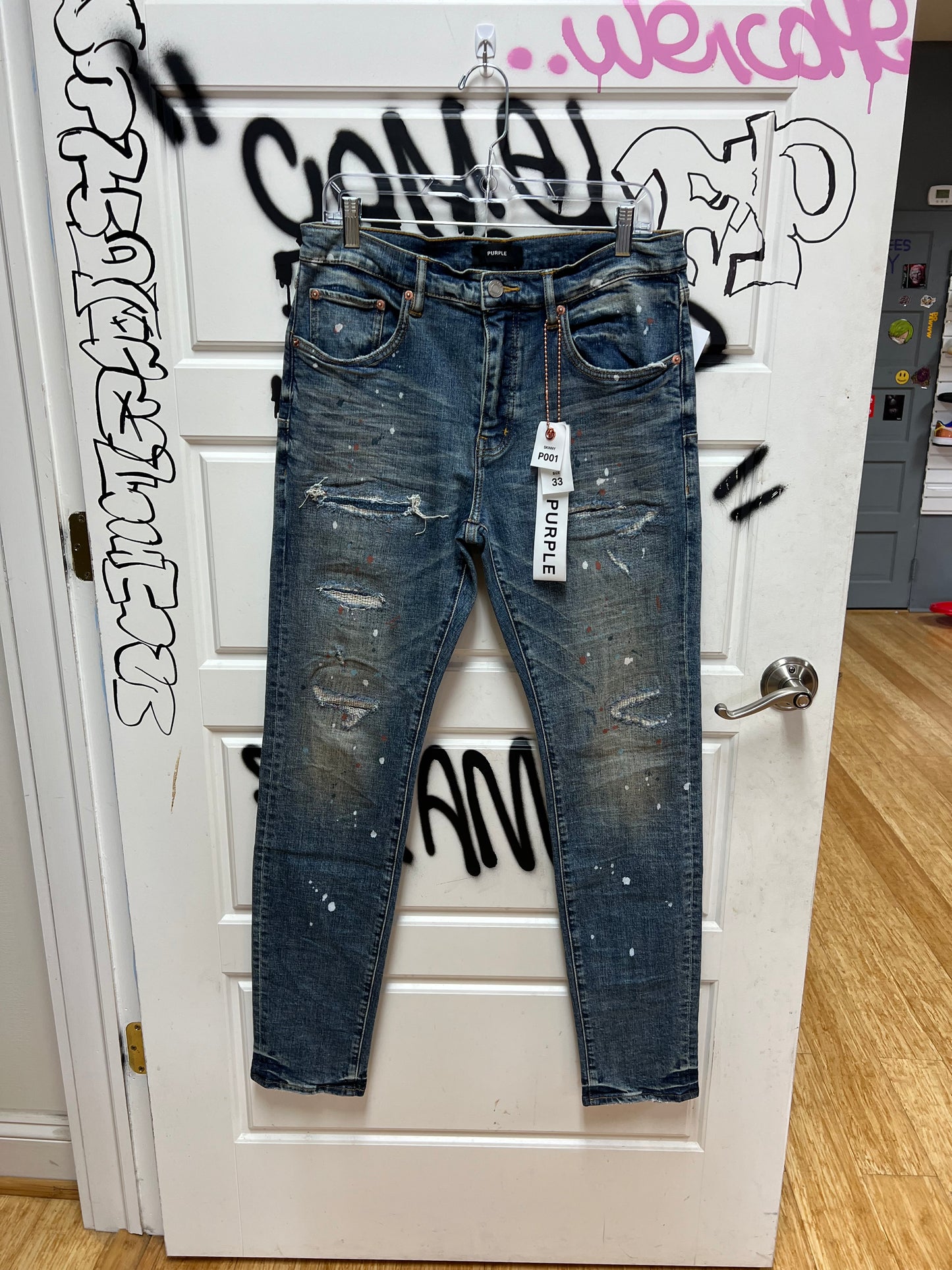 Purple Jeans Indigo Paint Repair