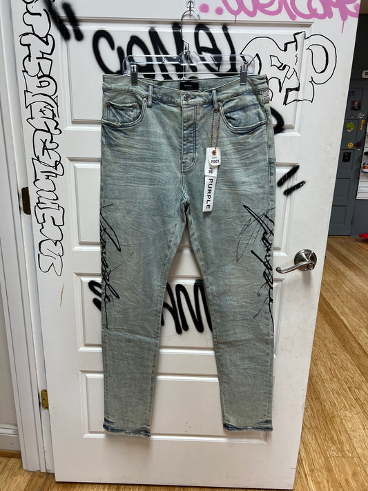 Purple Jeans Double Script