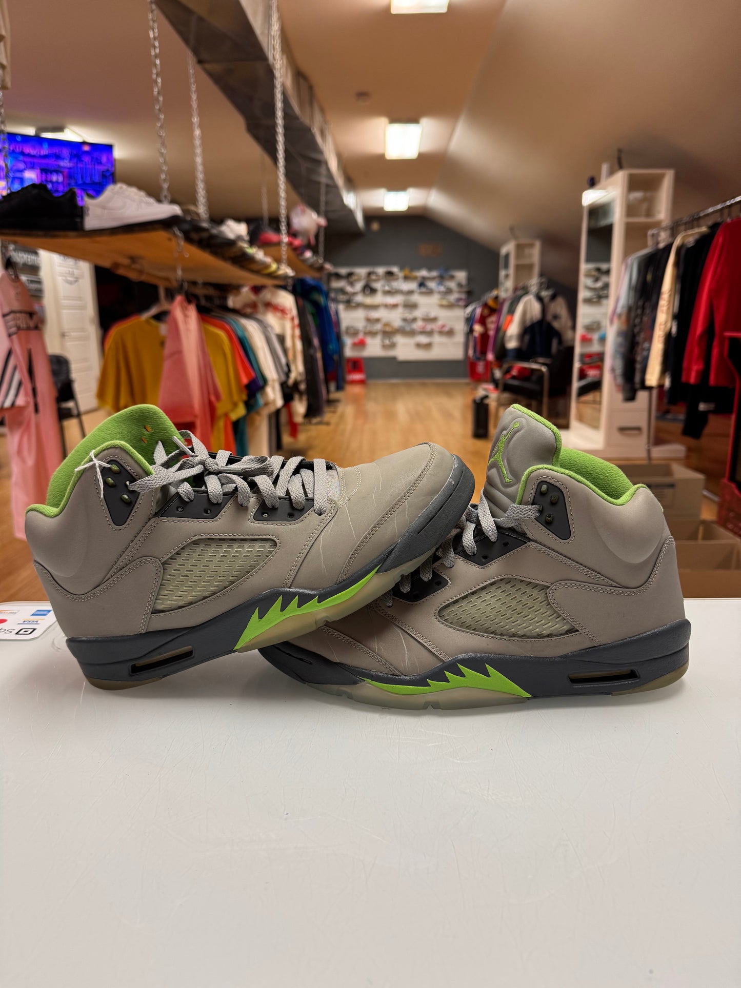 Jordan 5 green bean
