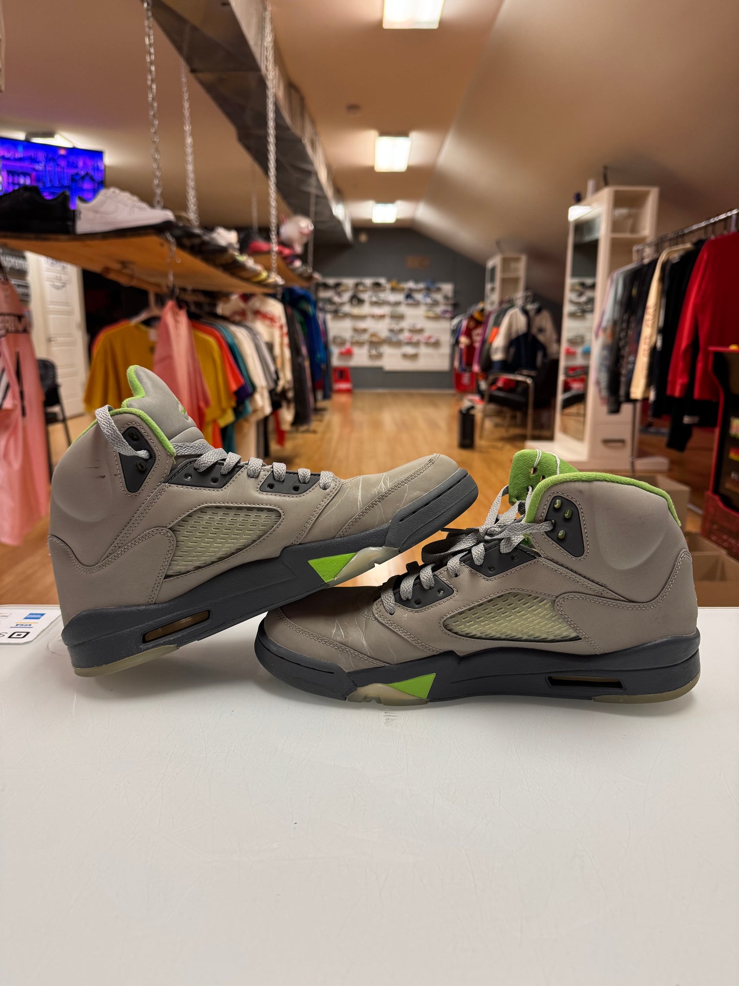 Jordan 5 green bean