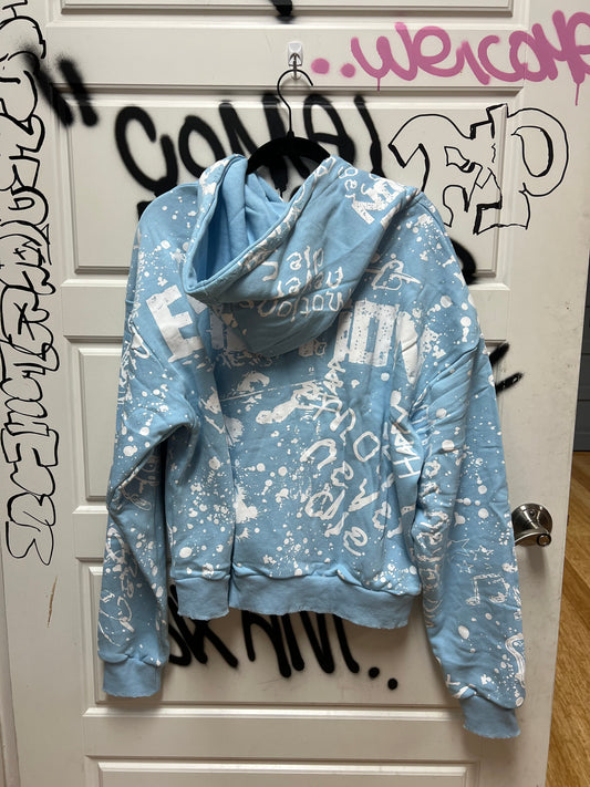 Mixed Emotions Zip Up Hoodie Graffiti