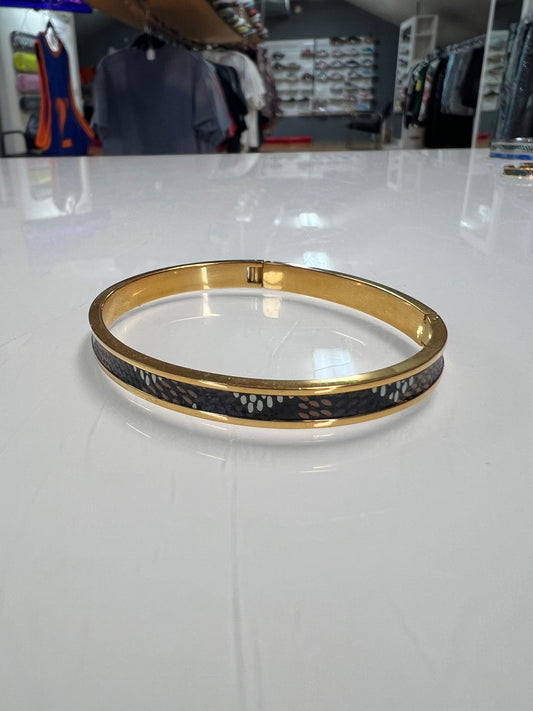 Goyard gold black bracelet