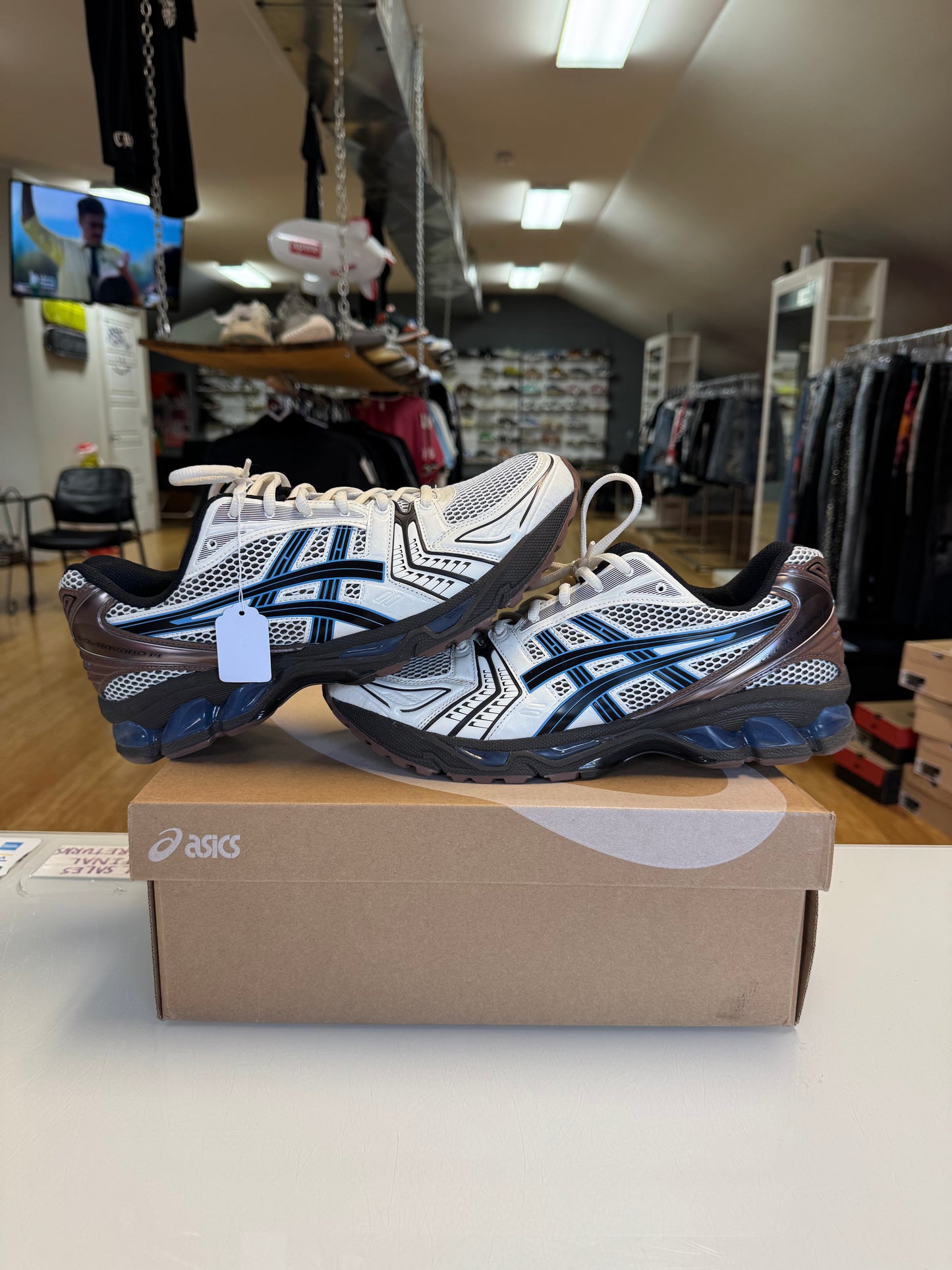 ASICS gel kayano 14 cream blue coast