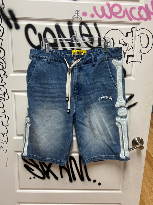 Godspeed Denim Shorts Bones