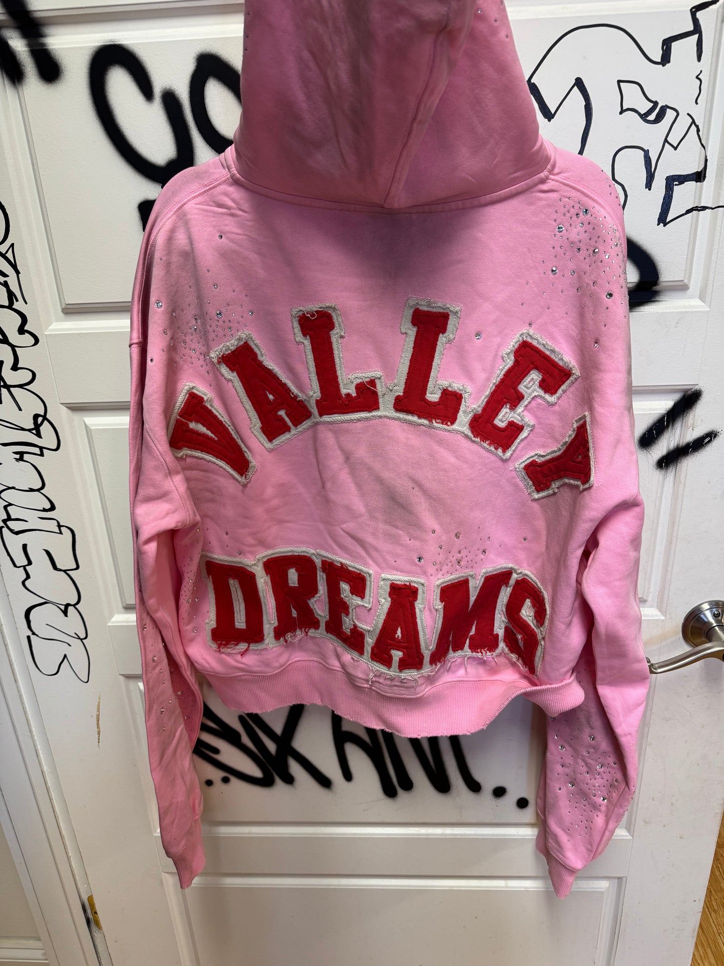 Vale Dreams Rhinestone Zip Up Hoodie