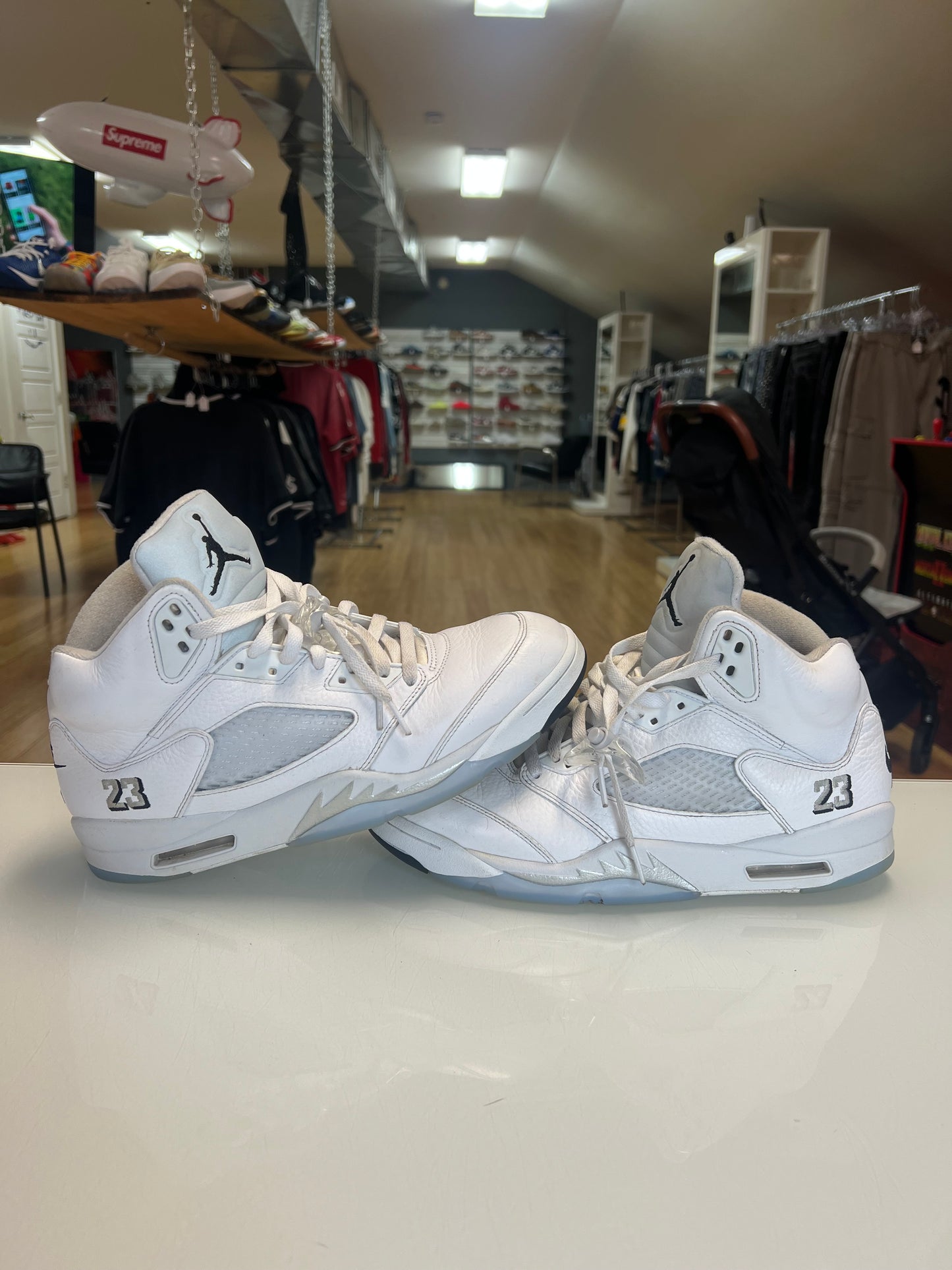 Jordan 5 White Metallic