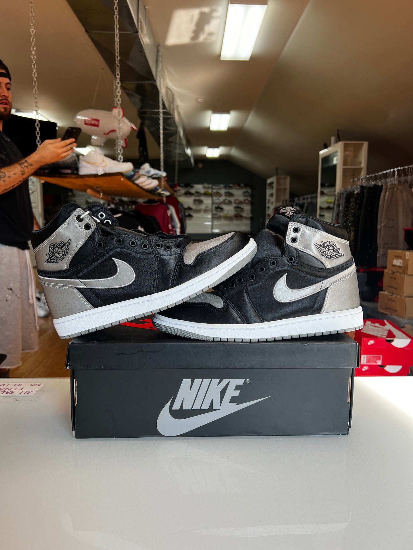 Jordan 1 Satin Shadow Toe