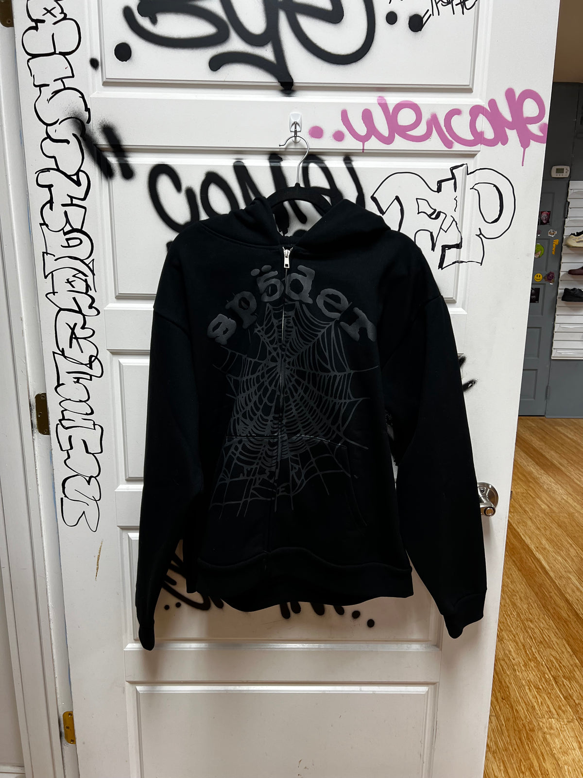 Sp5der Zip Up Hoodie