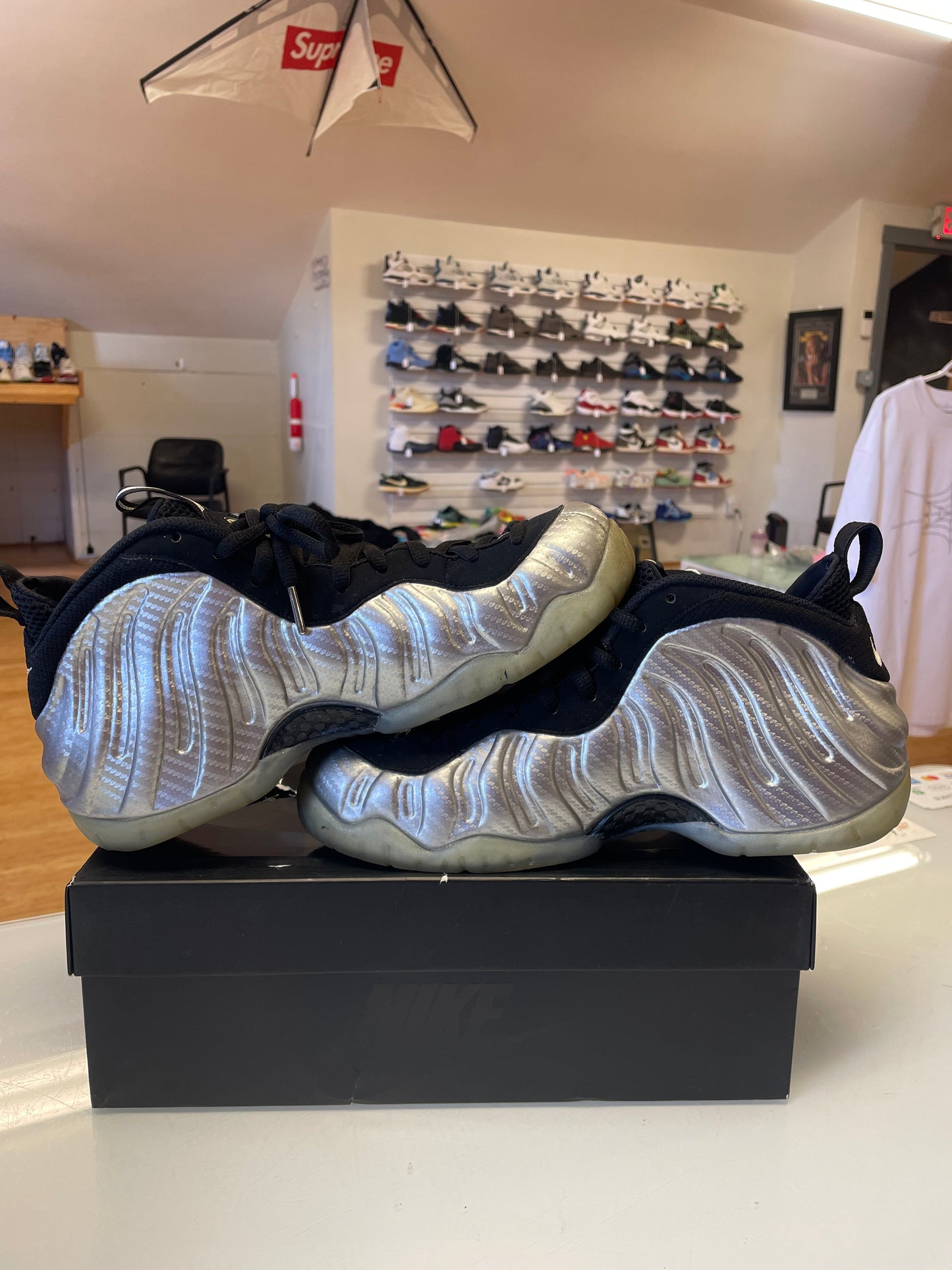 Nike Foamposite Silver Surfer