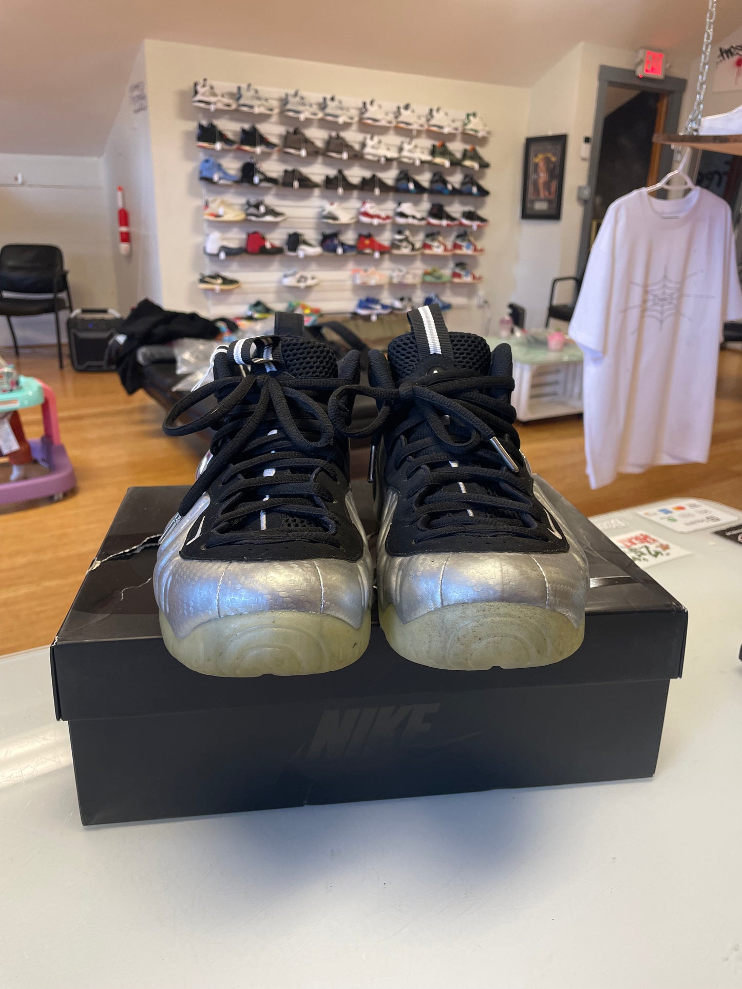 Nike Foamposite Silver Surfer