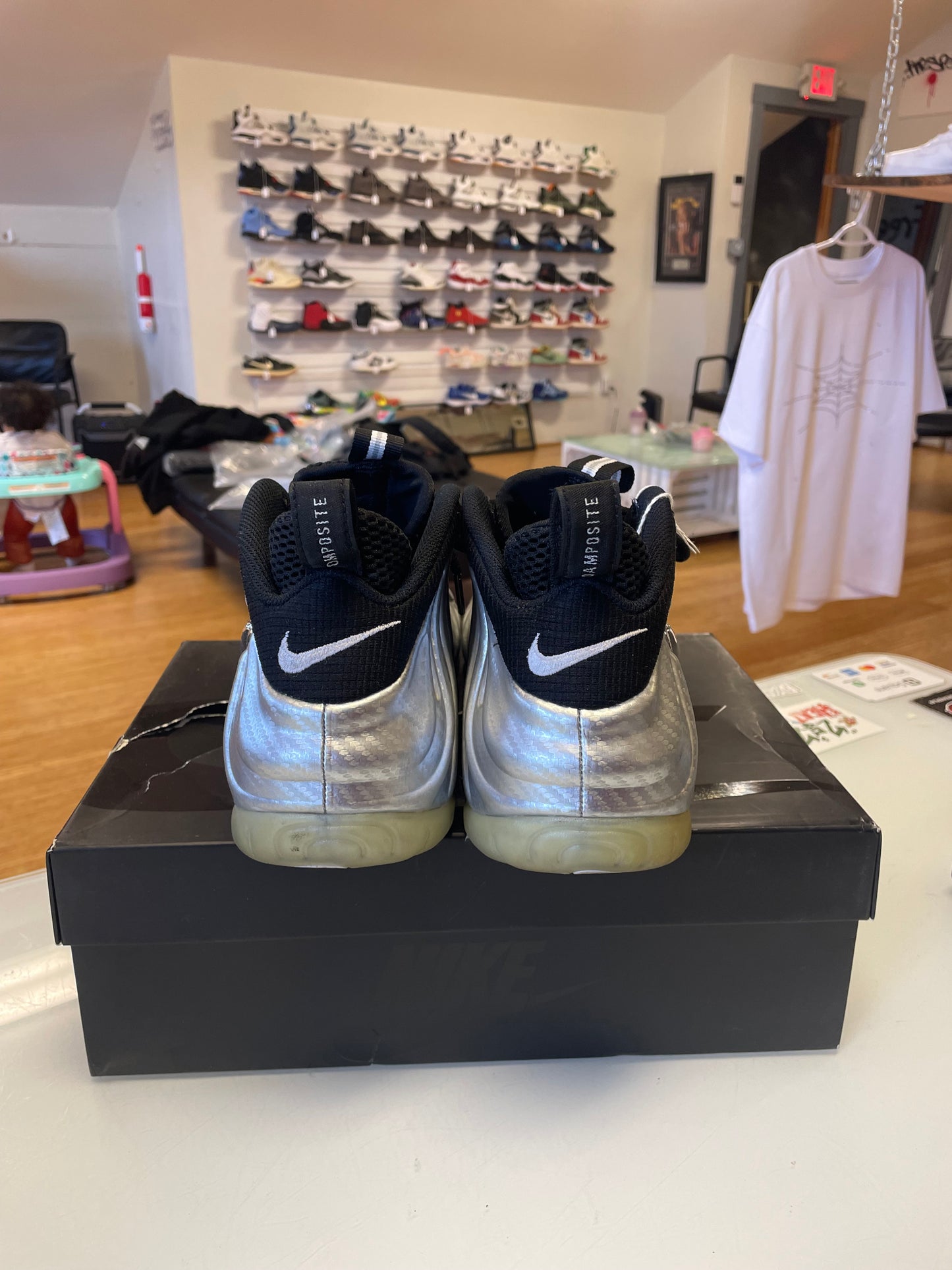 Nike Foamposite Silver Surfer