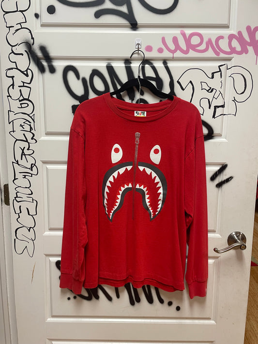 Bape Long Sleeve Tee shark