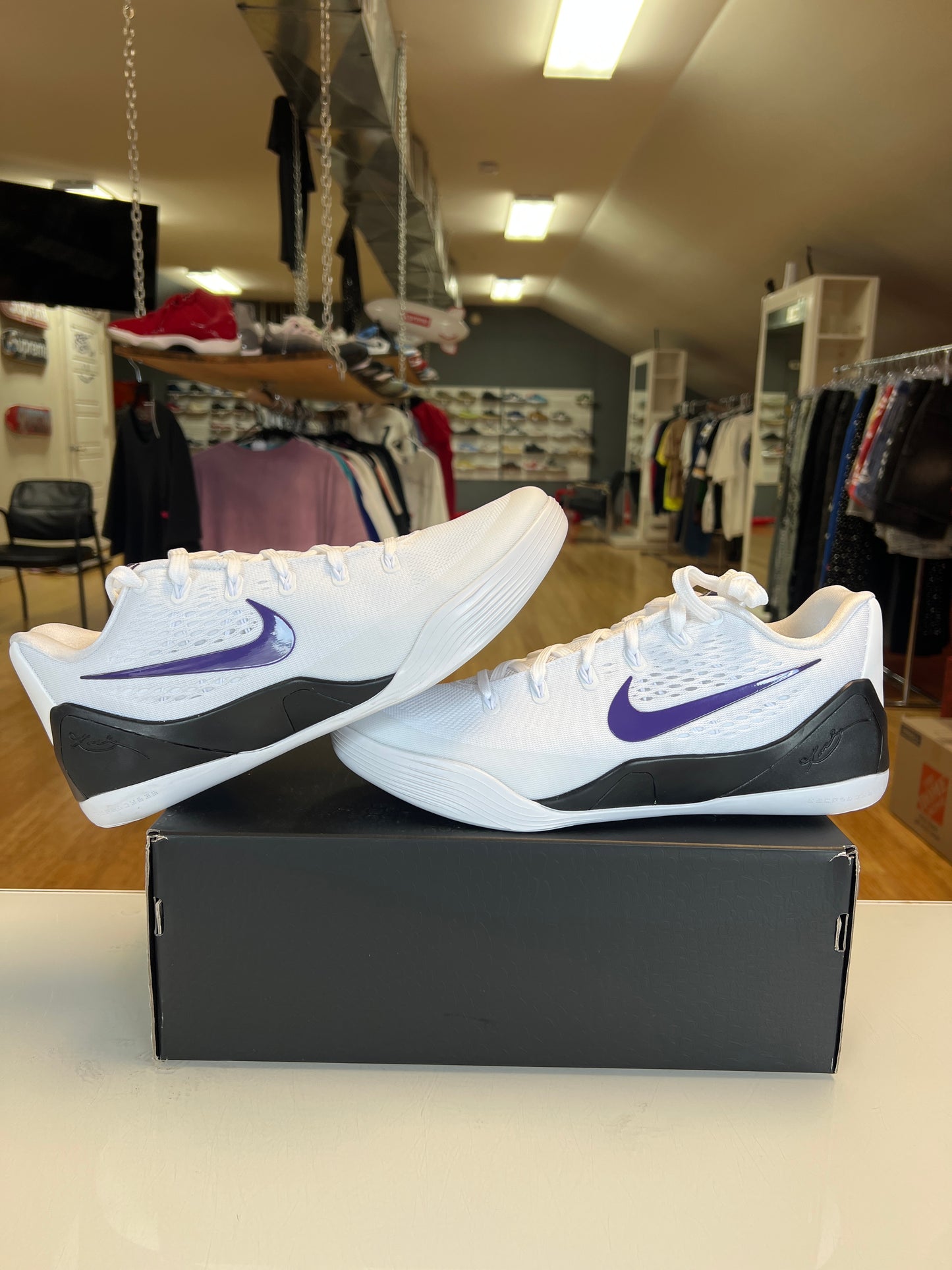 Kobe 9 White Court Purple